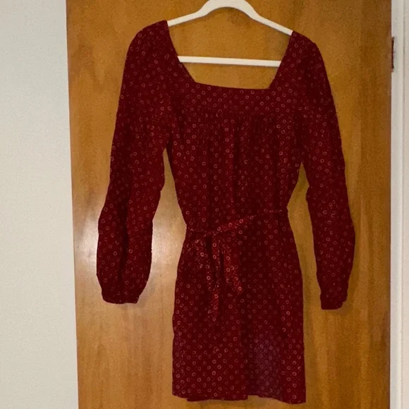 Christy Dawn Sabrina Dress in Red Petunia Dot - Picture 4 of 7